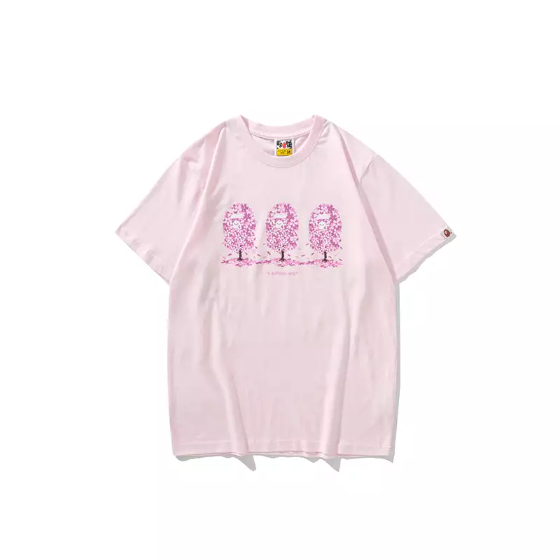 2022 high top quality pink white black 100% cotton Cherry blossoms bape shark Tshirt bathing ape T-shirt tee for men women