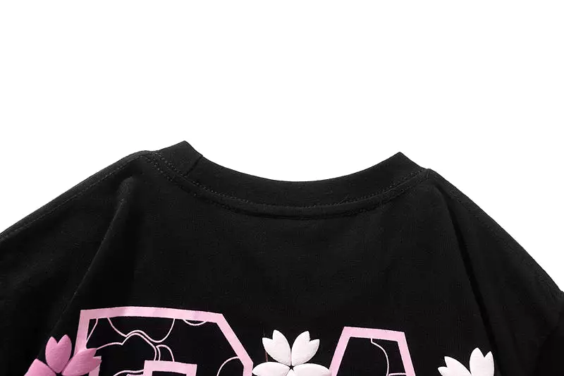 2022 high top quality pink white black 100% cotton Cherry blossoms bape shark Tshirt bathing ape T-shirt tee for men women