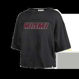 '47 Brand Miami HEAT Wordmark Women's Crop Tee