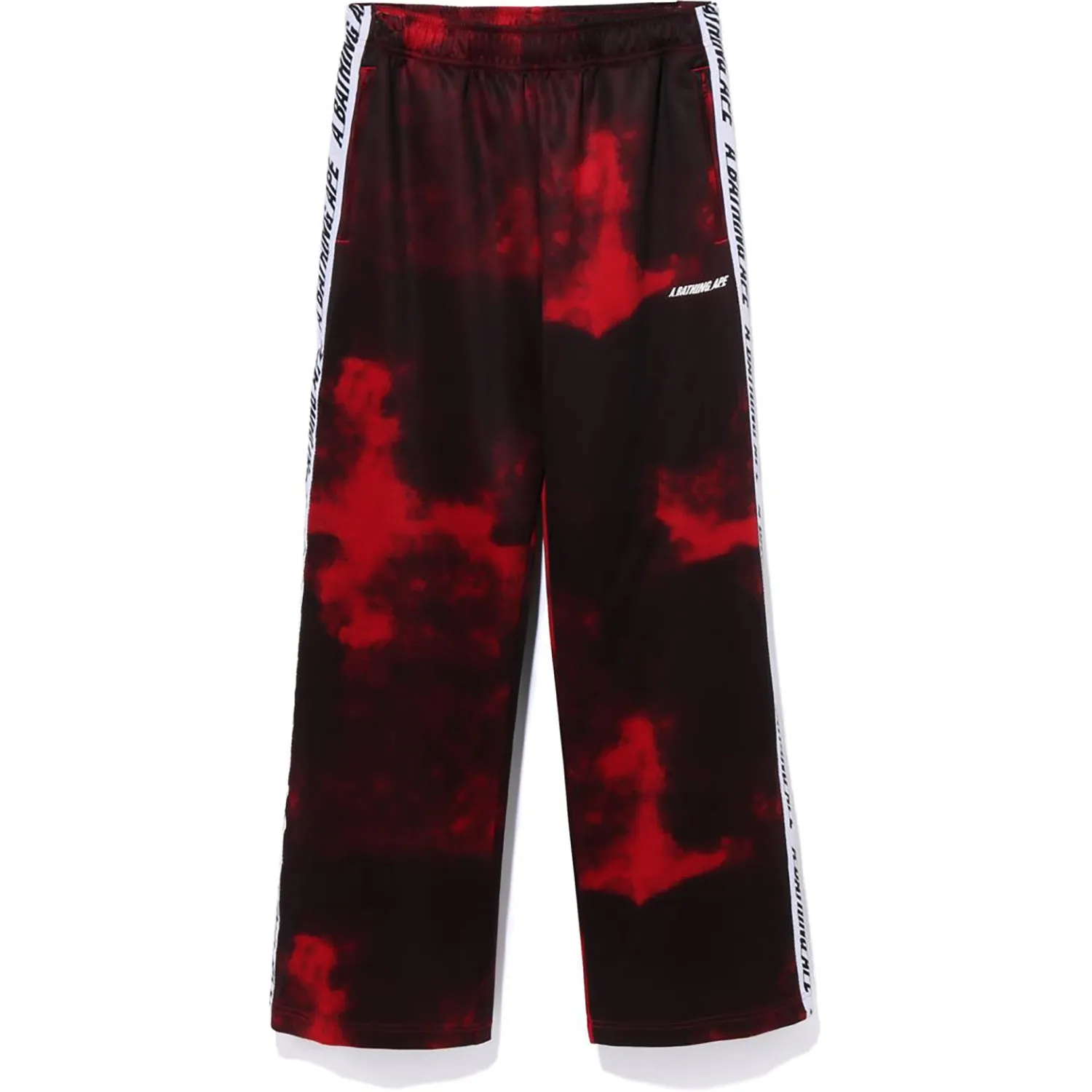 A BATHING APE TIE DYE TRACK PANTS MENS