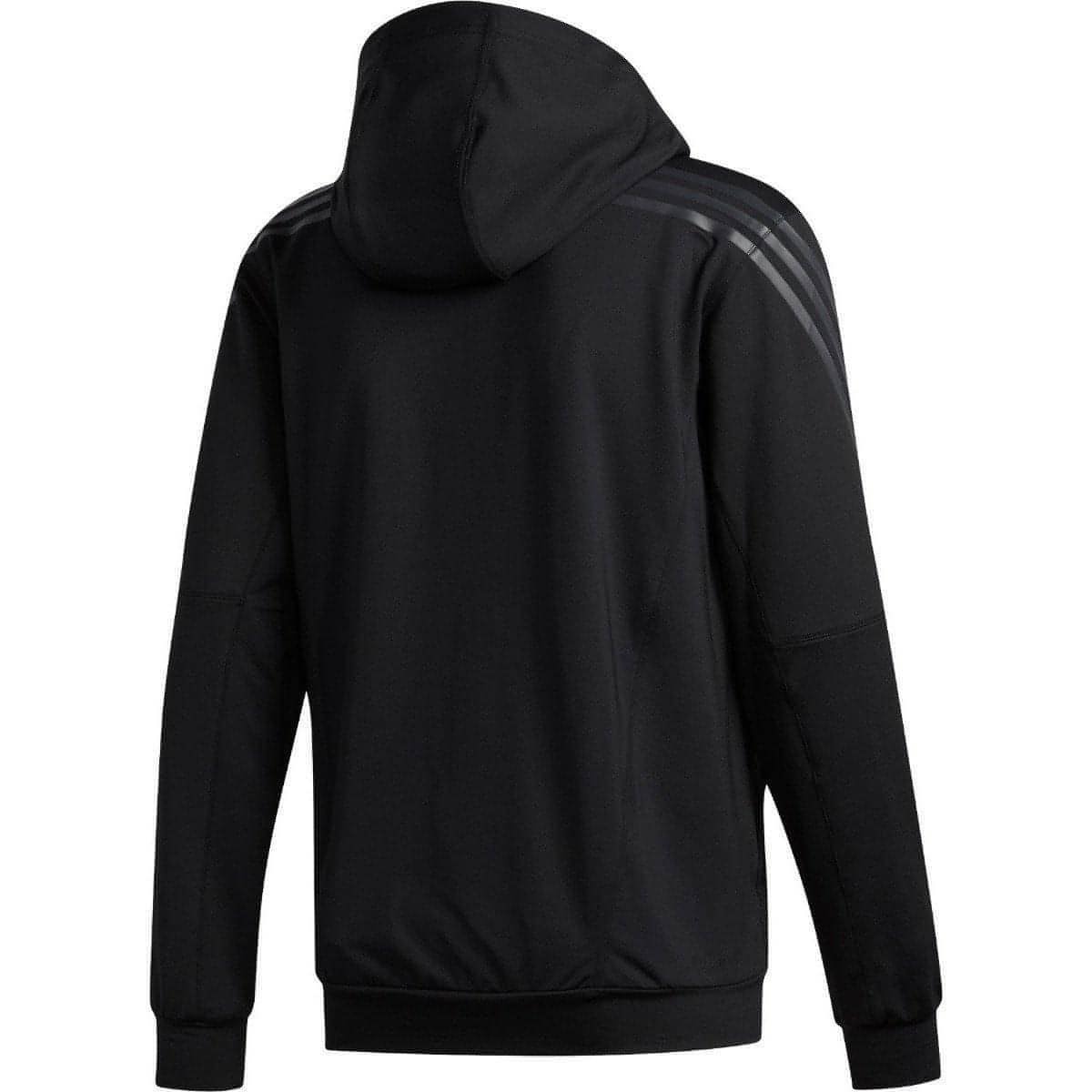 adidas AeroReady 3 Stripes Cold Weather Mens Training Hoody - Black