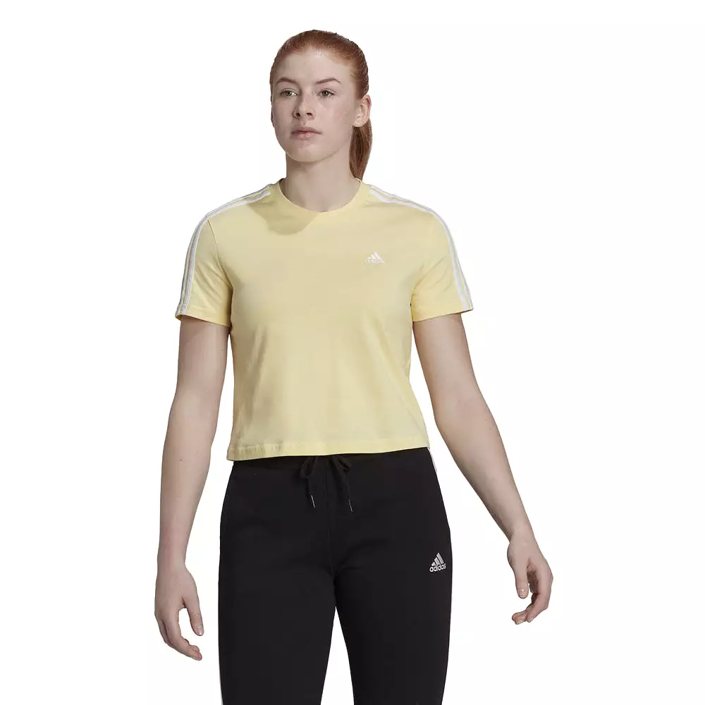 adidas Women's 3-Stripes Crop Tee