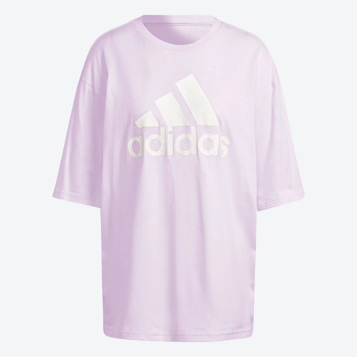 ADIDAS WOMEN'S ESSENTIALS BIG LOGO PINK BOYFRIEND TEE