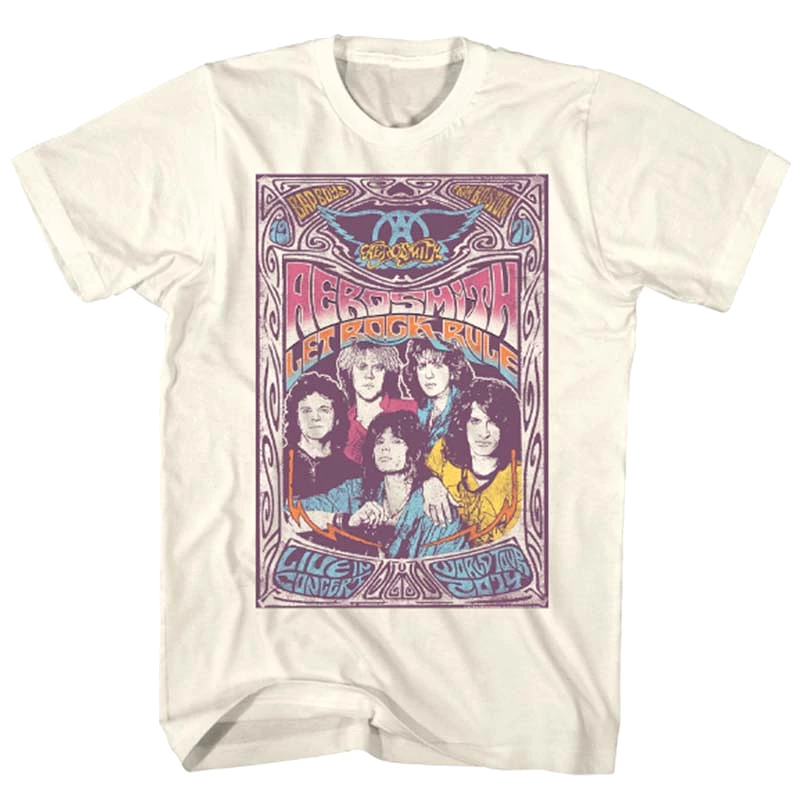 Aerosmith Poster Short Sleeve T-Shirt