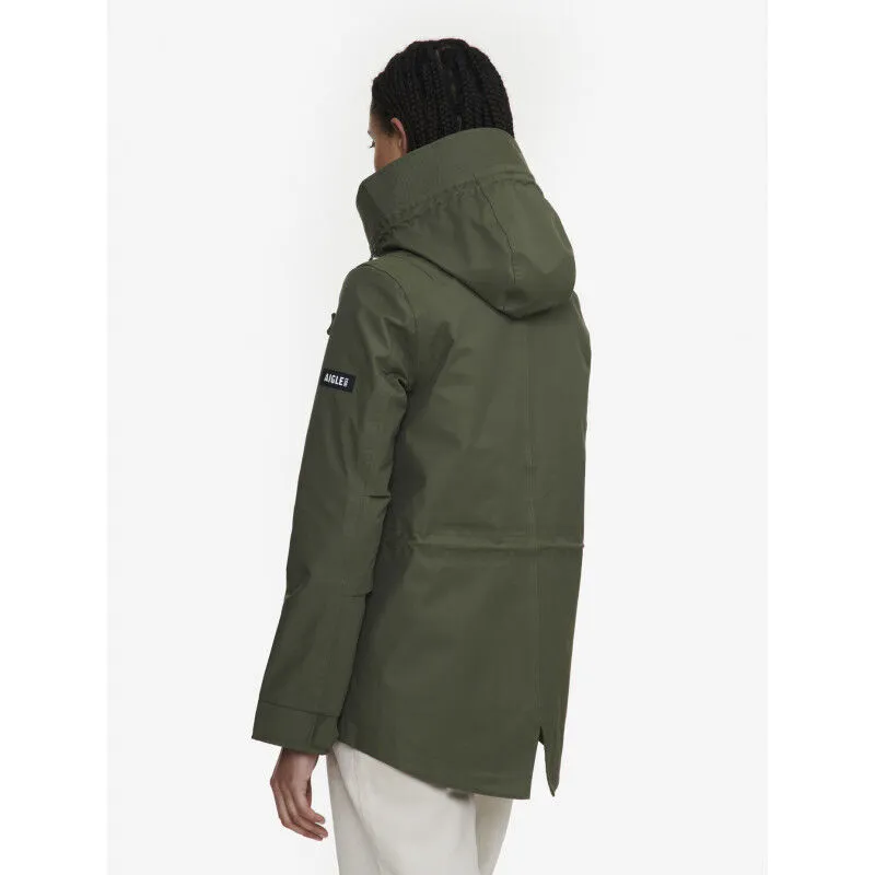 Aigle  MTD Mid Length Hooded Parka - Giacca antipioggia - Donna