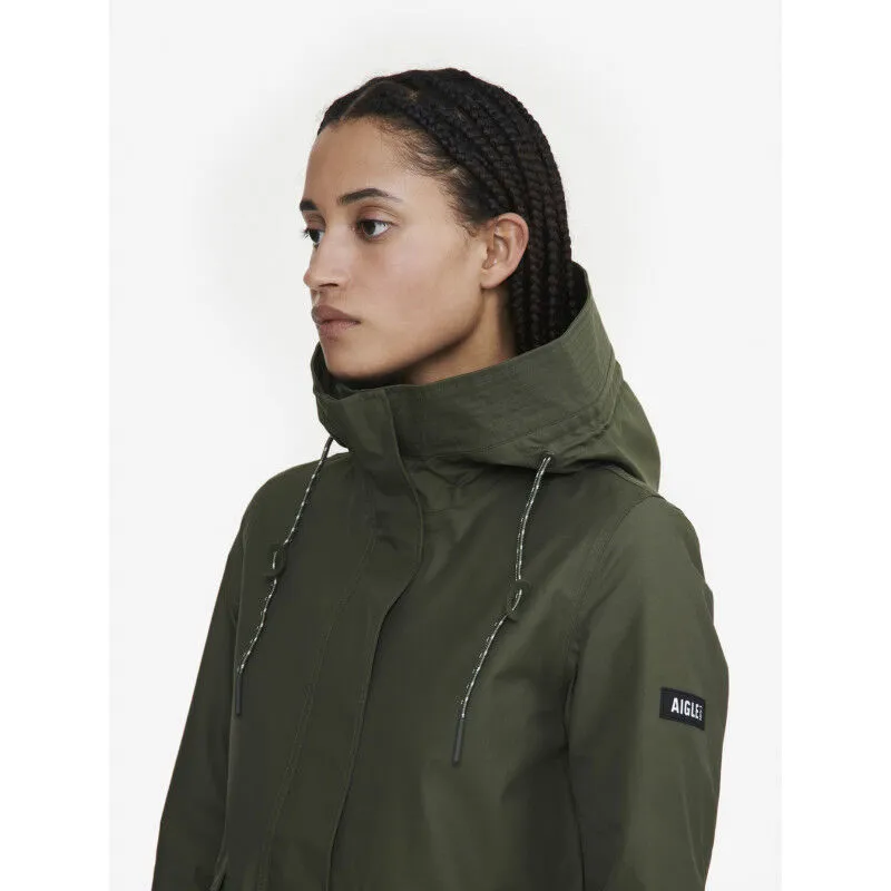 Aigle  MTD Mid Length Hooded Parka - Giacca antipioggia - Donna