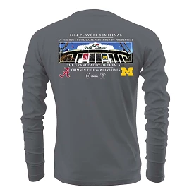 Alabama 2023 Rose Bowl Panoramic Long Sleeve T-Shirt