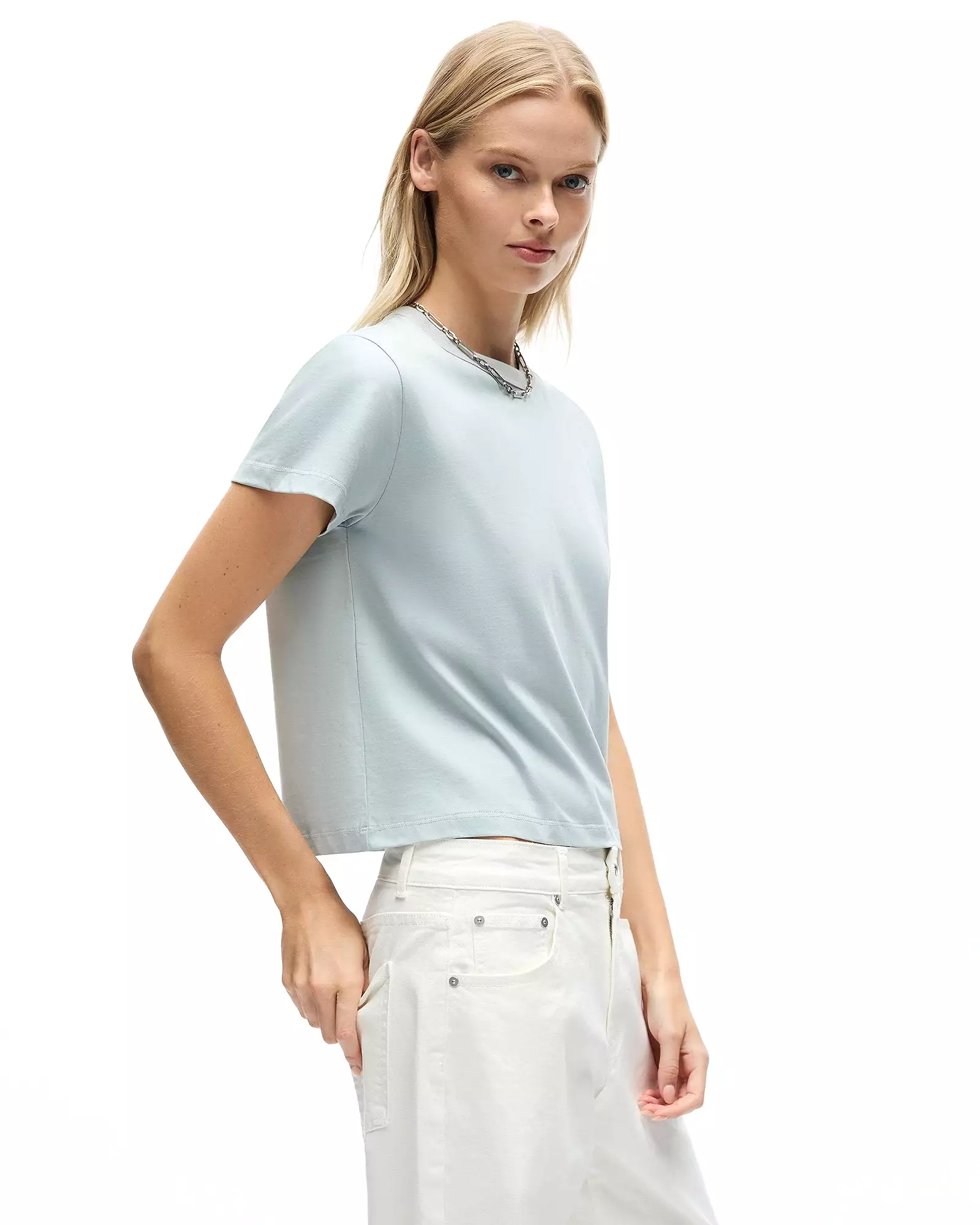 ALEXA T-SHIRT - ICE BLUE