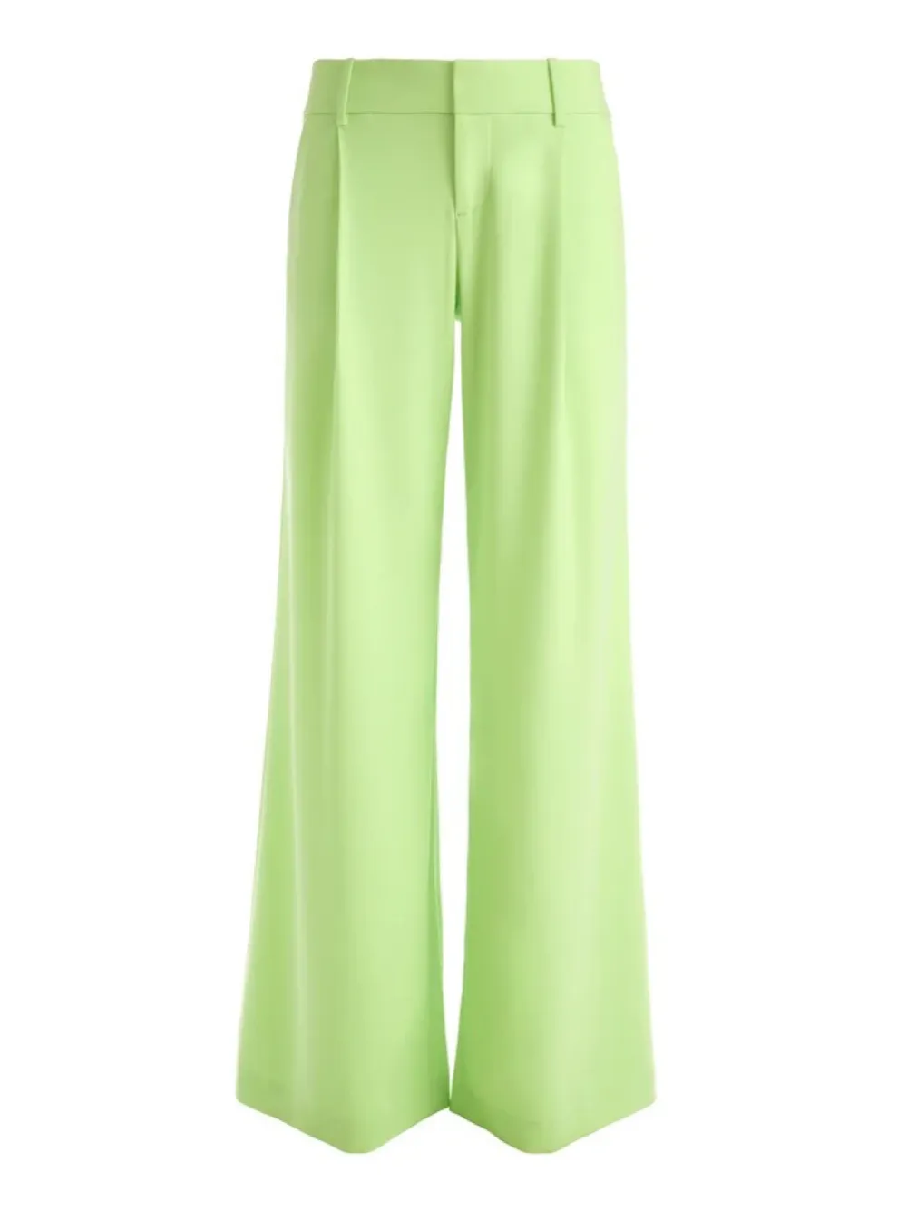 Alice + Olivia Eric Low-Rise Pant in Sharp Green