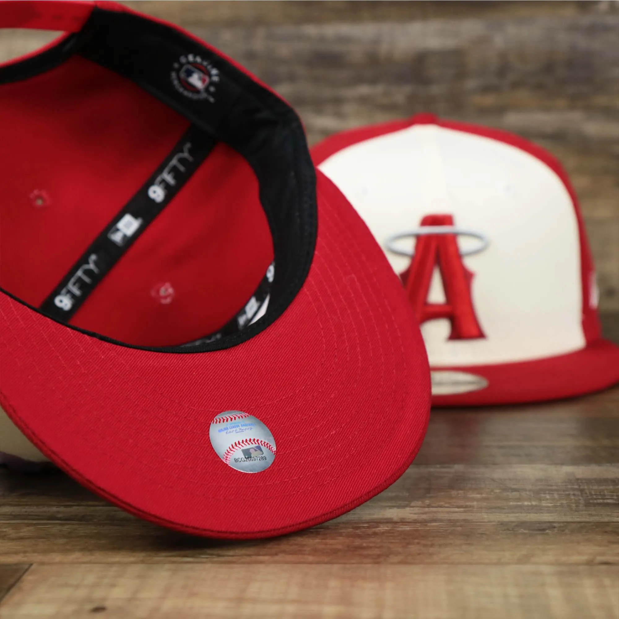 Anaheim Angels 2021 City Connect 9Fifty Snap Cap | New Era White and Red