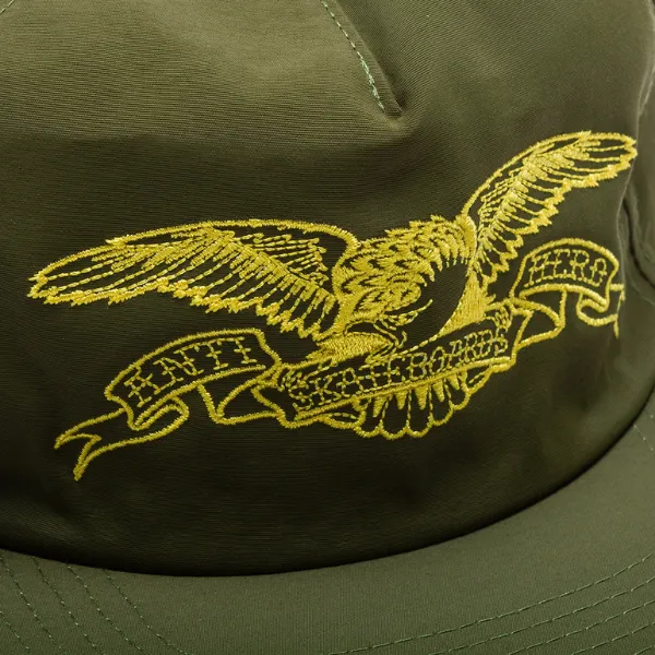 Anti Hero Basic Eagle Snapback - Olive/Yellow