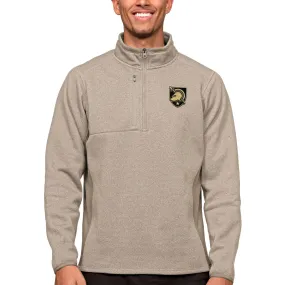 Antigua Army Black Knights Oatmeal Course Quarter-Zip Pullover Top