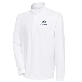 Antigua Navy Midshipmen White Football Tribute Quarter-Zip Pullover Top