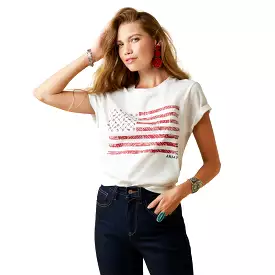 'Ariat' Women's Small Town Graphic T-Shirt - Cloud Dancer