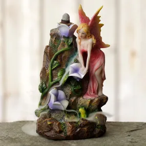 Backflow Incense Burner - Flower Fairy Garden BACK34