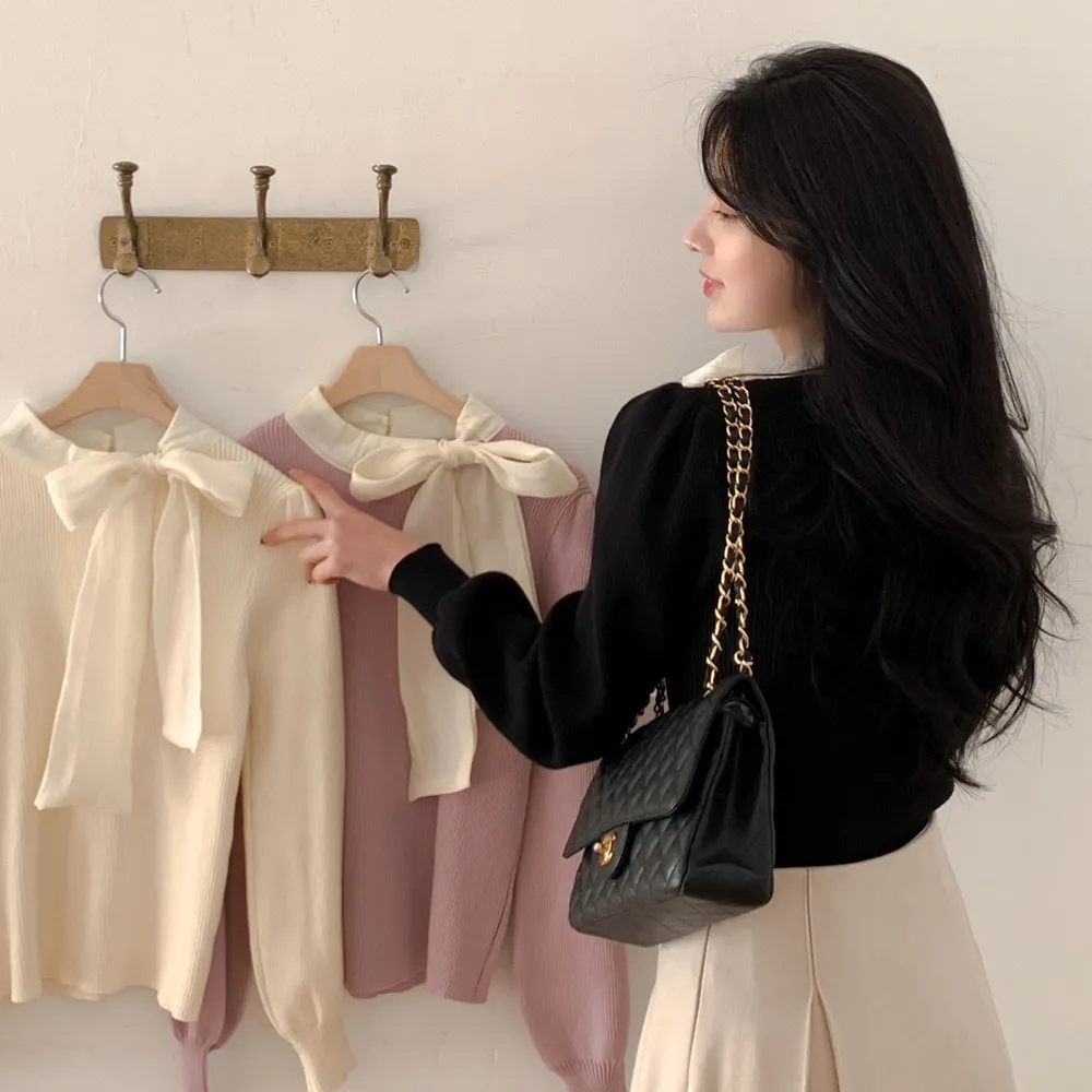 BADDIARY  |Long Sleeves Plain Party Style Office Style Elegant Style