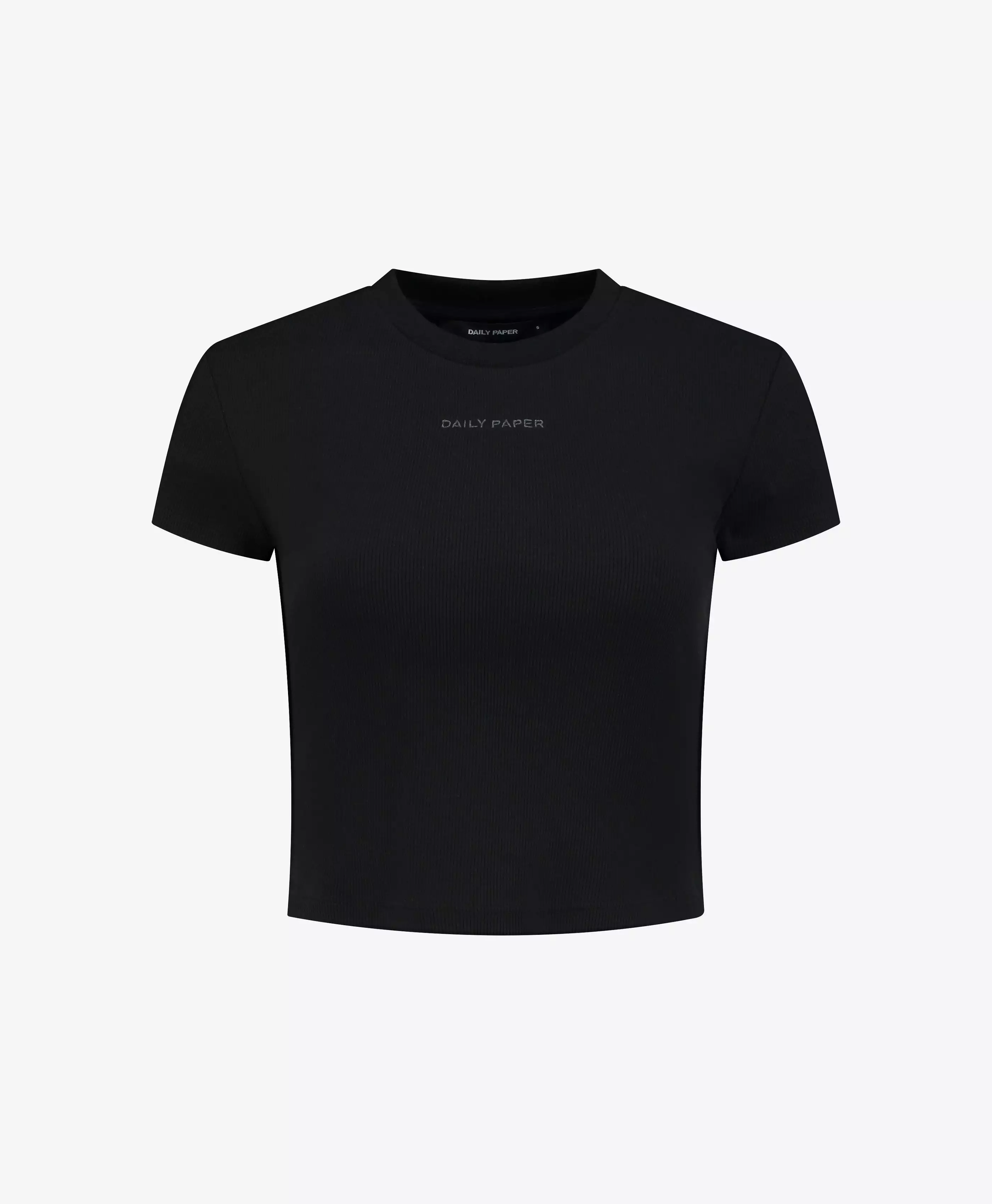 Black Logotype Cropped T-Shirt