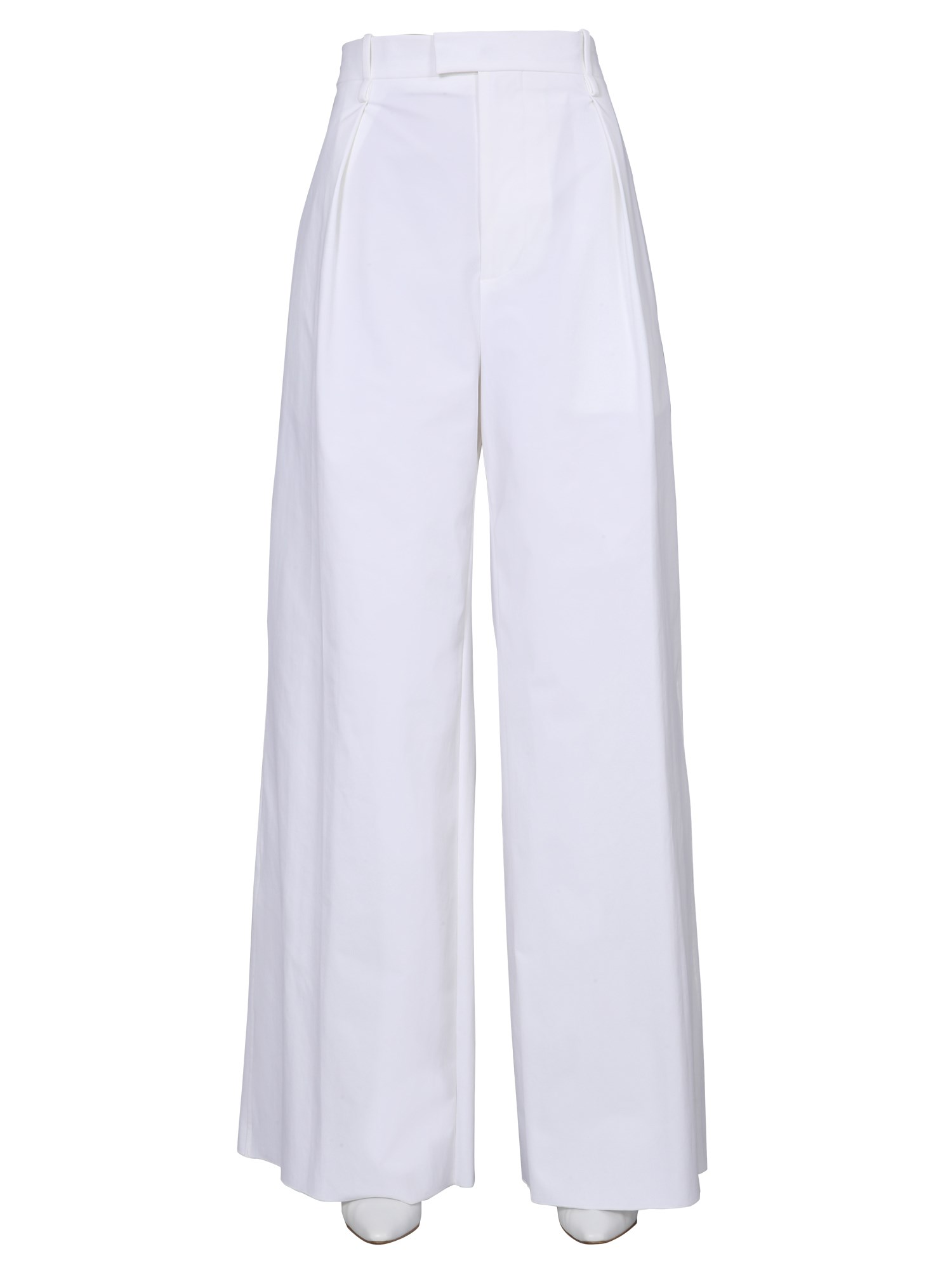 BOTTEGA VENETA    NYLON CANVAS WIDE STRETCH PANTS