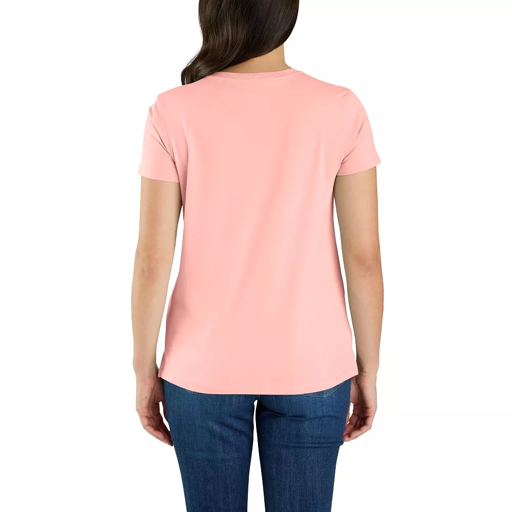 'Carhartt' Women's Lightweight Crewneck T-Shirt - Cherry Blossom