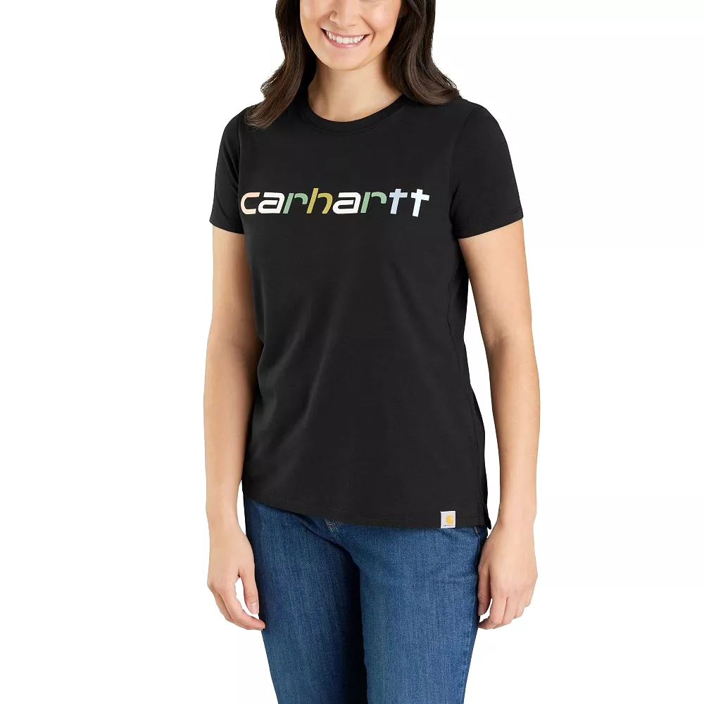 'Carhartt' Women's Lightweight Logo Graphic T-Shirt - Black