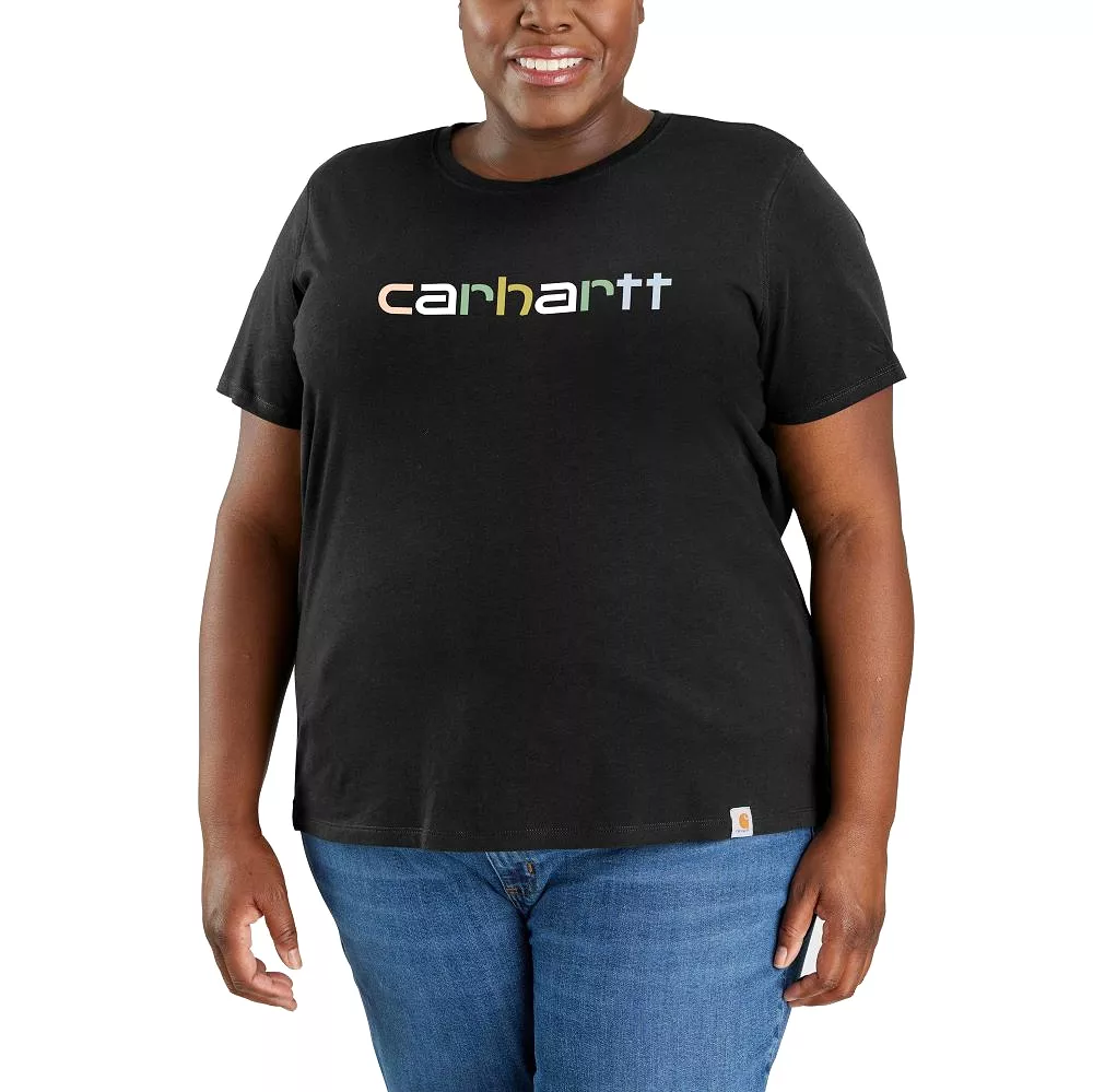 'Carhartt' Women's Lightweight Logo Graphic T-Shirt - Black