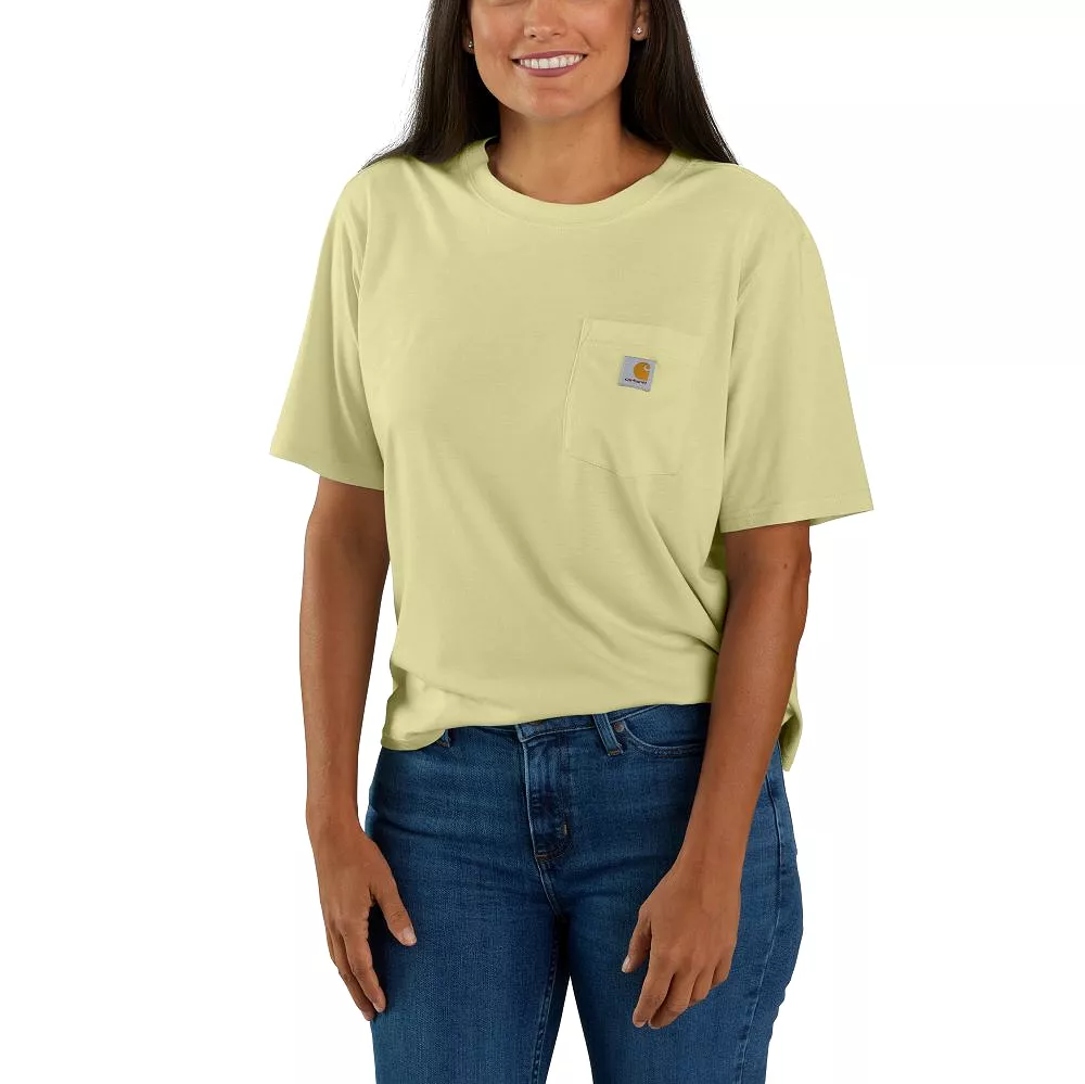 'Carhartt' Women's Tencel Fiber Series Loose Fit Crewneck T-Shirt - Dried Clay