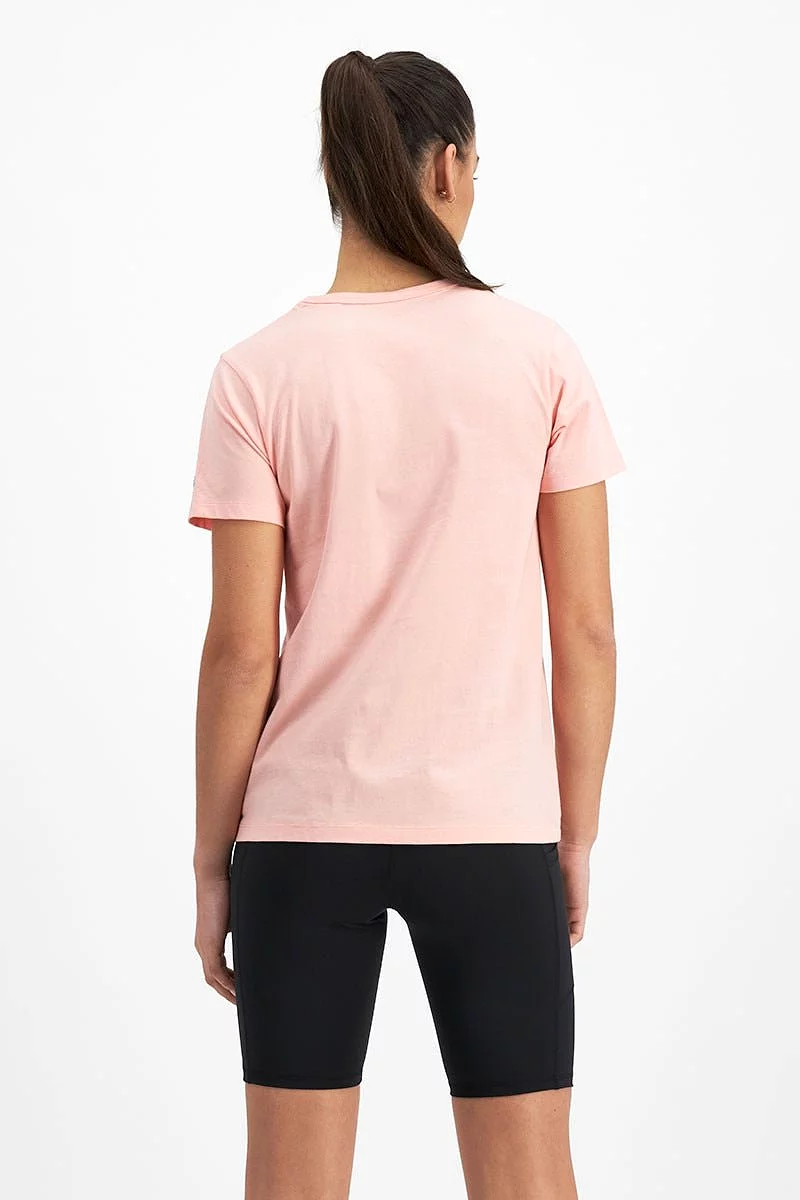 CHAMPION WOMEN'S SCRIPT SHORT SLEEVE PEACH TEE