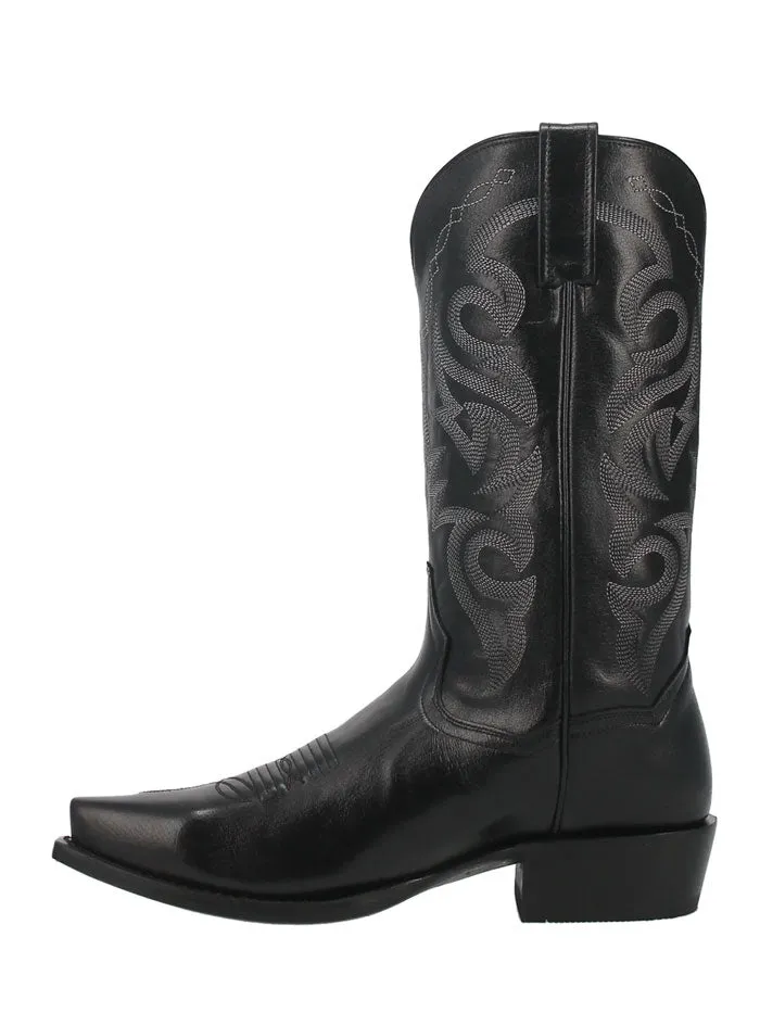 Dan Post DP2140 Mens Milwaukee Snip Toe Western Boot Black