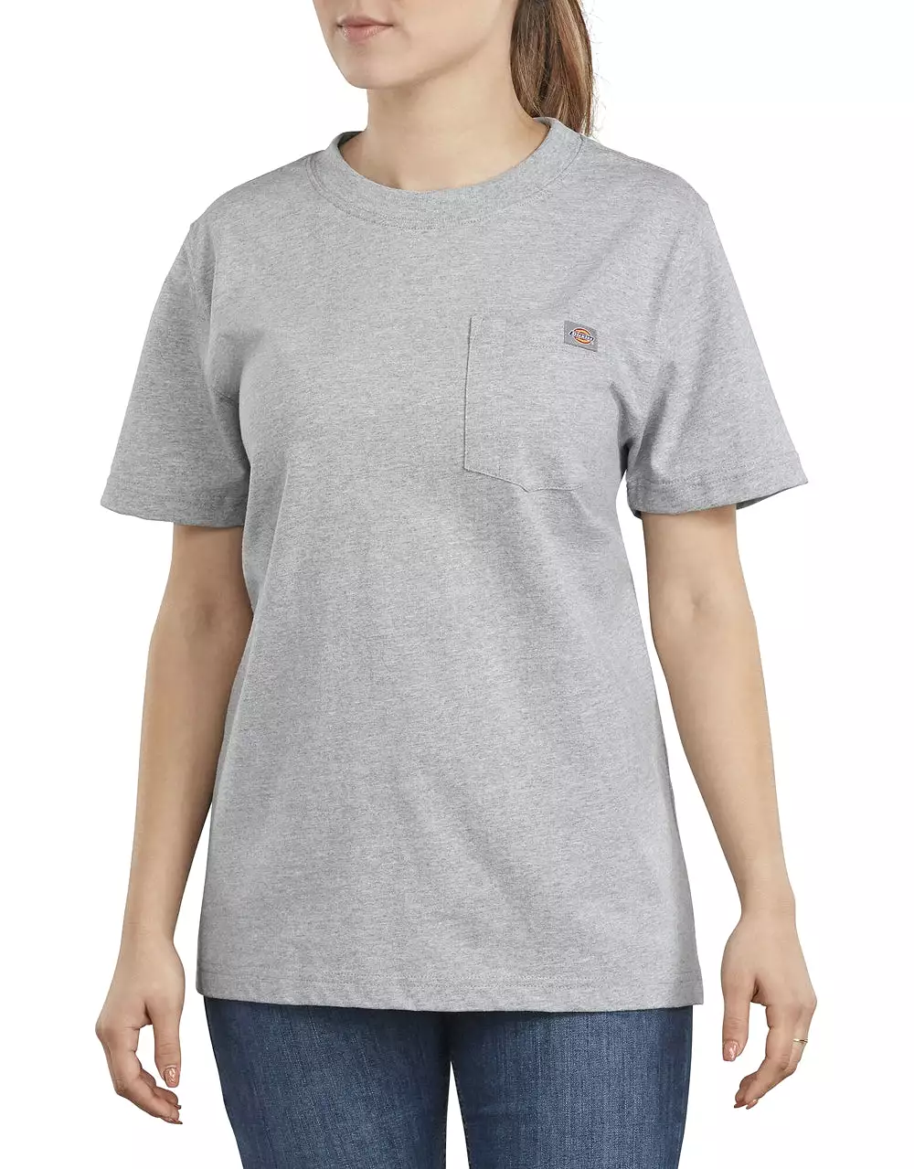 Dickies Women's Short Sleeve Heavyweight T-Shirt FS450 - Grey