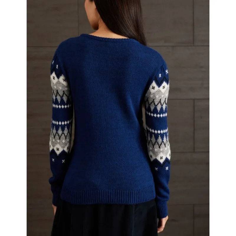 Diffusione Tessile  |Crew Neck Casual Style Wool Long Sleeves Office Style