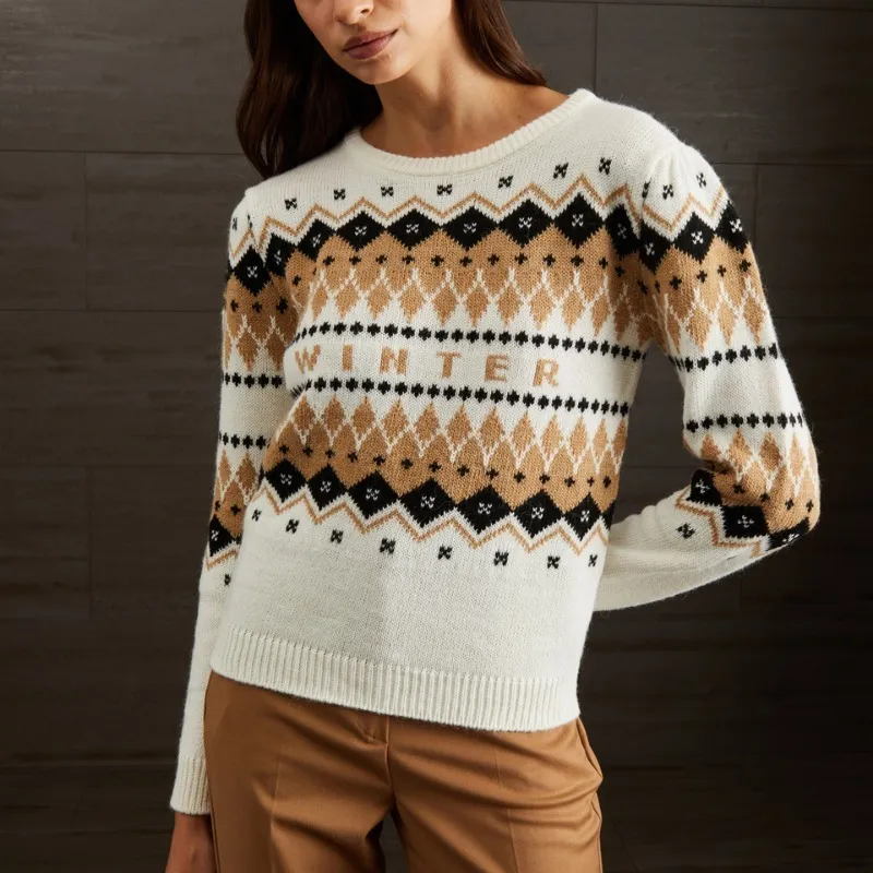 Diffusione Tessile  |Crew Neck Casual Style Wool Long Sleeves Office Style