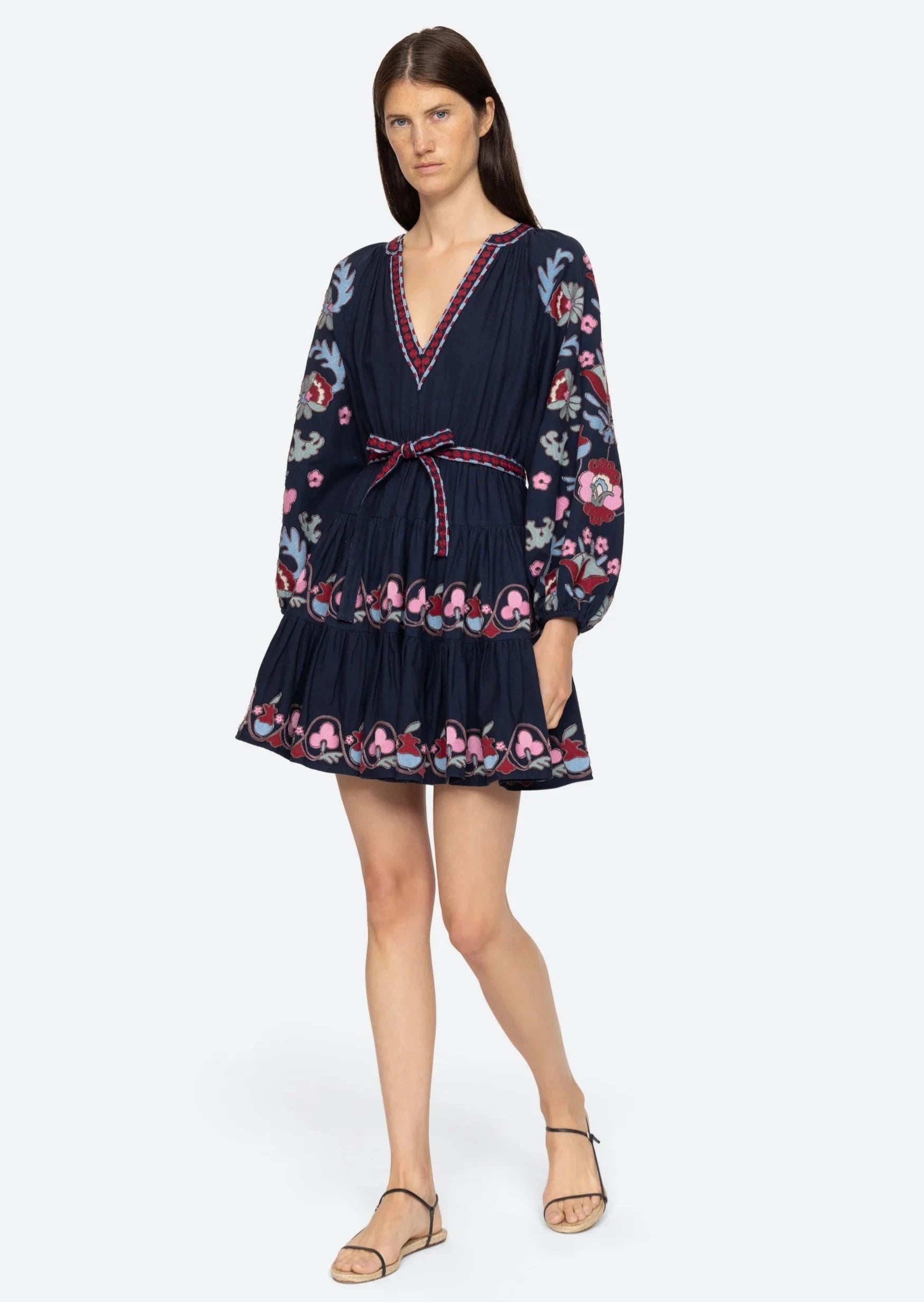 Eclisse Embroidery L/S Tunic Dress