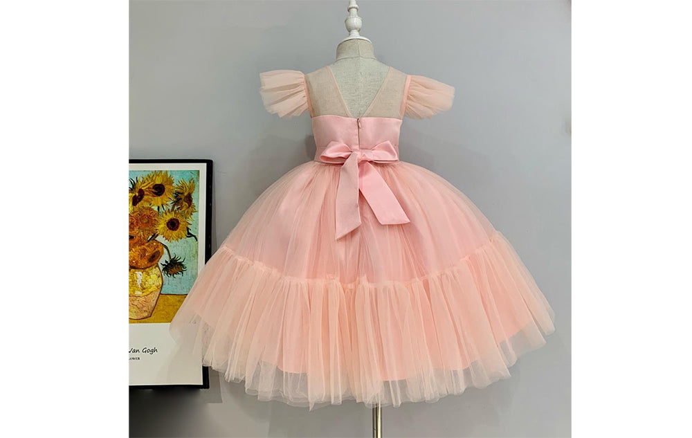 Ellena Dress in Light Pink  - 1-2Y, 2-3Y, 3-4Y, 4-5Y