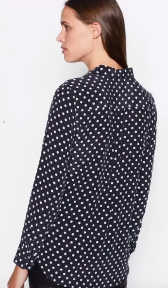 Equipment  |Dots Casual Style Silk Long Sleeves Medium Office Style