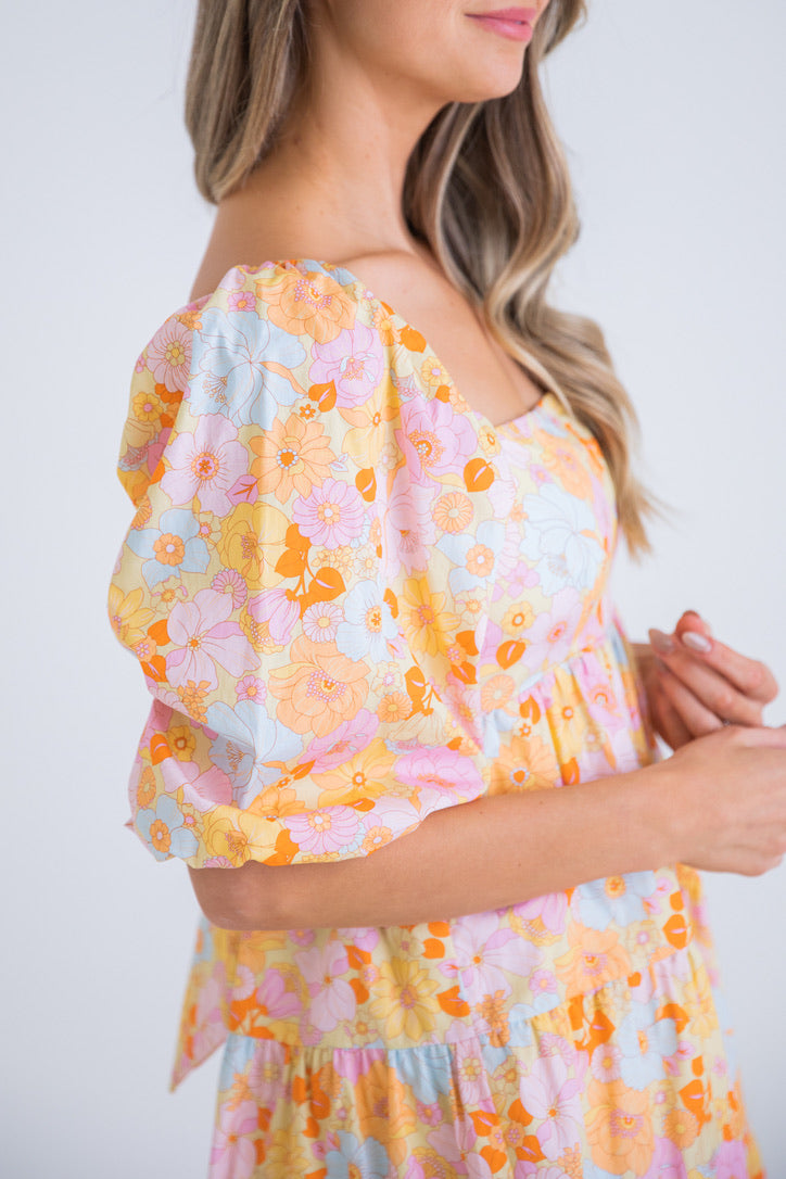 Floral London Poplin Dress