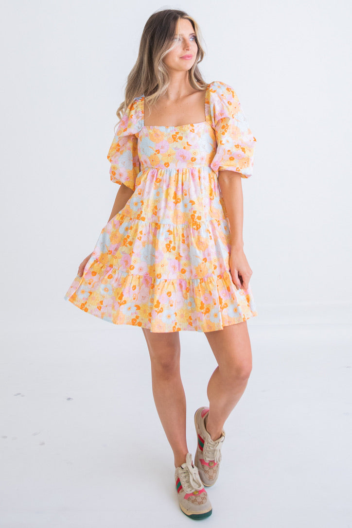 Floral London Poplin Dress