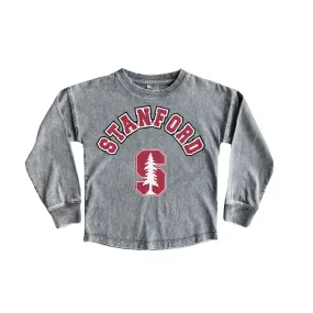 Gameday Couture Stanford Cardinal Youth Gray Faded Wash Pullover Top