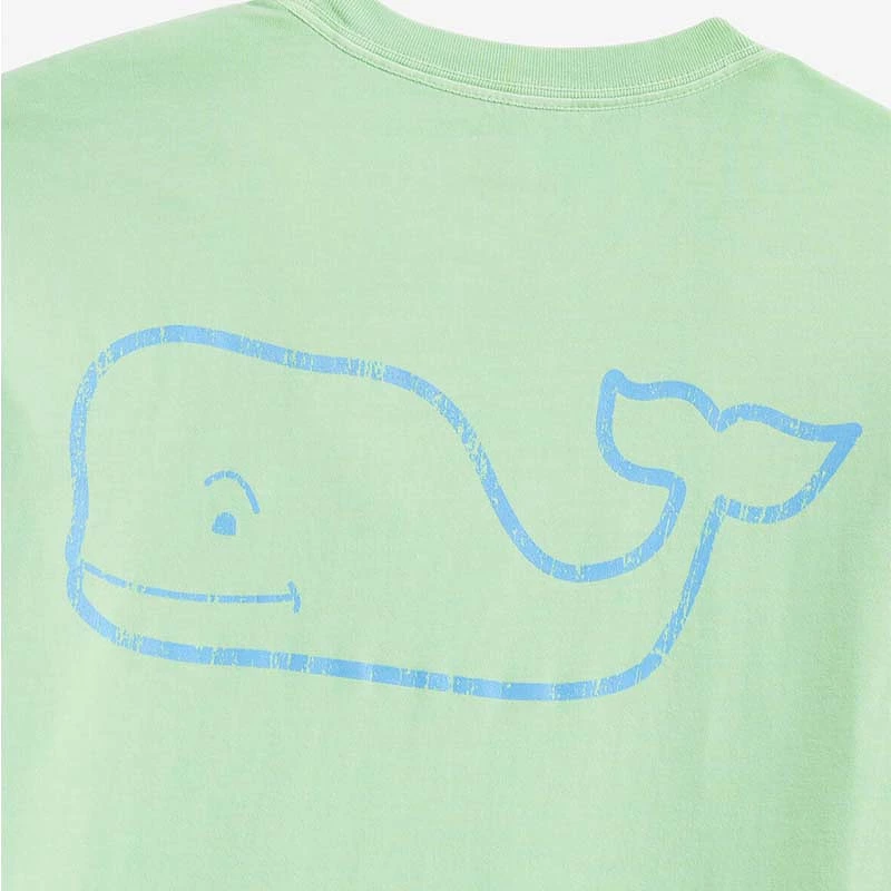 Garment Dyed Vintage Whale Long Sleeve T-Shirt