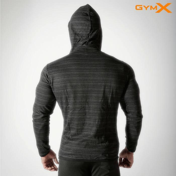 GymX Mens Cotton Legacy Hoodies- Jet Black - Sale