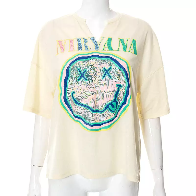 Harajuku/Nirvana Aesthetic T-Shirt for Women