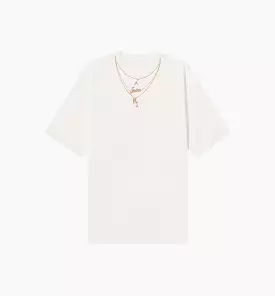 Heritage Gold Chain Tee Womens T-Shirt - White