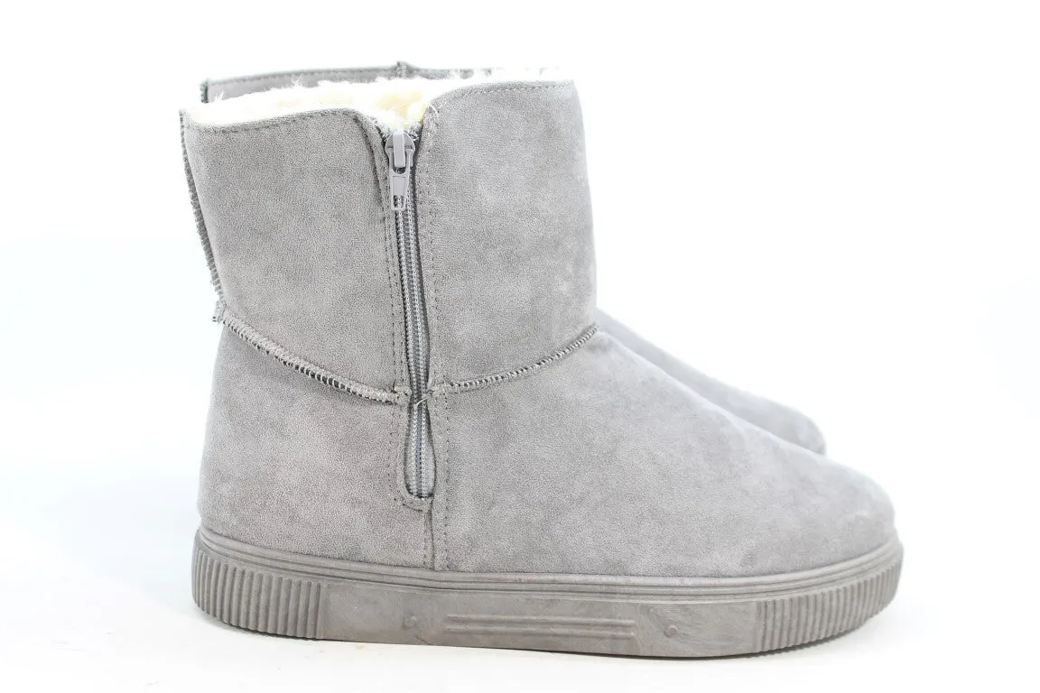 Journee Collection Stelly Light Grey Boots 11M(ZAP19163)