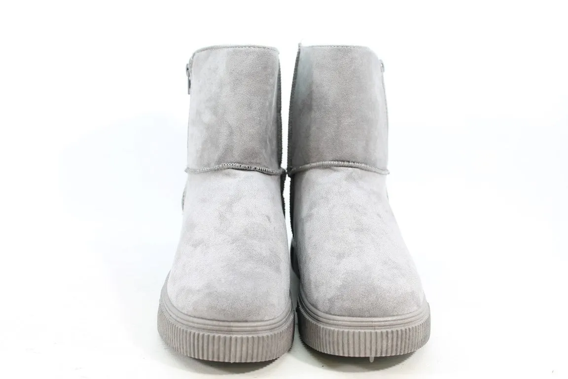 Journee Collection Stelly Light Grey Boots 11M(ZAP19163)