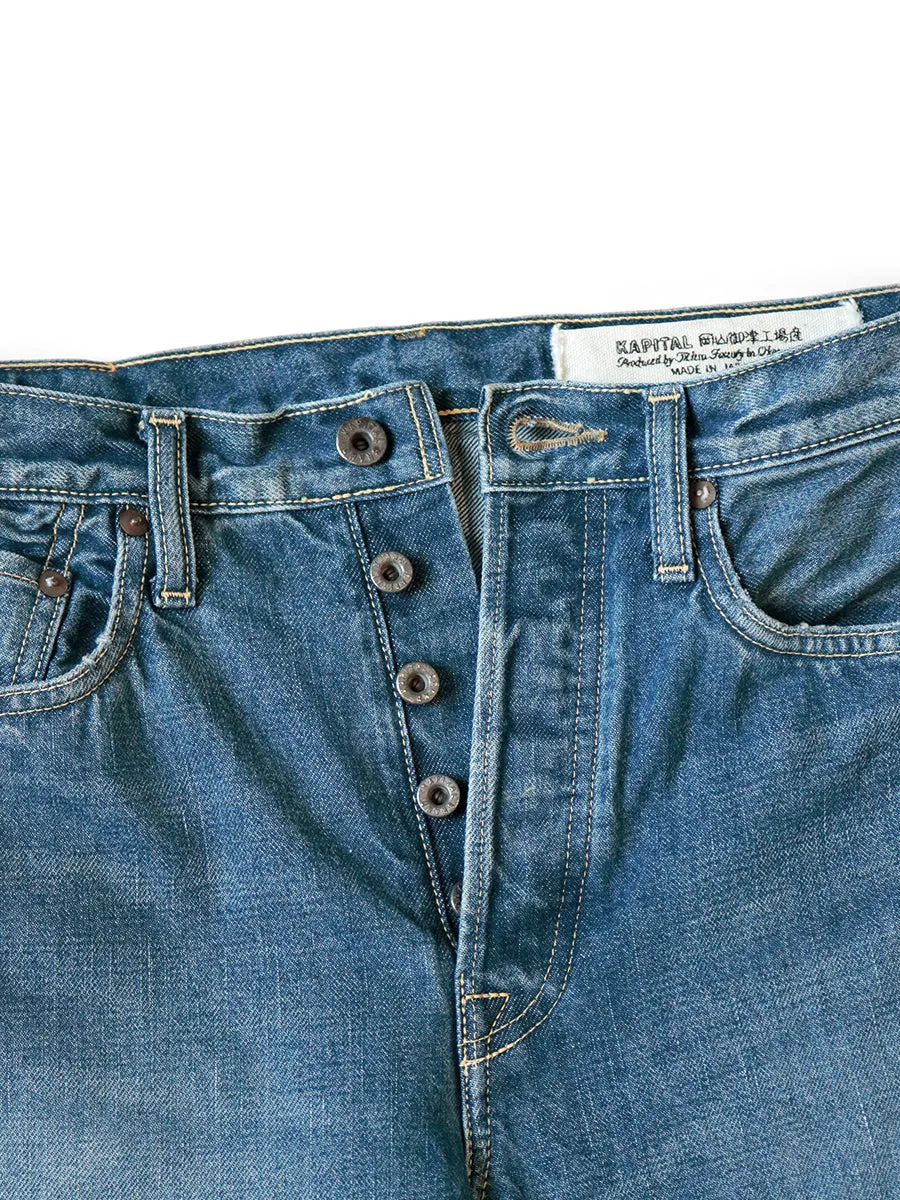 Kapital 14oz Denim 5-Pocket Monkey Cisco Pants