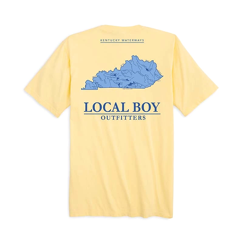 Kentucky Waterways Short Sleeve T-Shirt in Banana