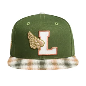 Leaders Fitted Autumn Pack Green/Plaid Brim