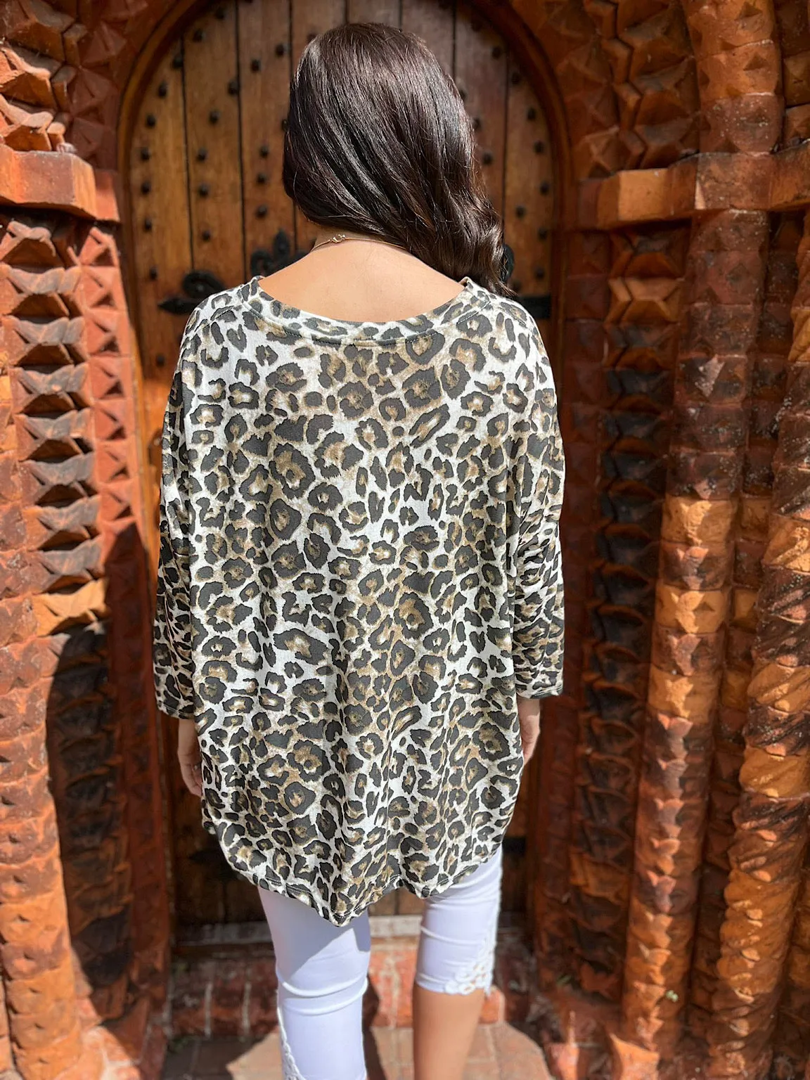 Leopard Print Pattern Top Margot