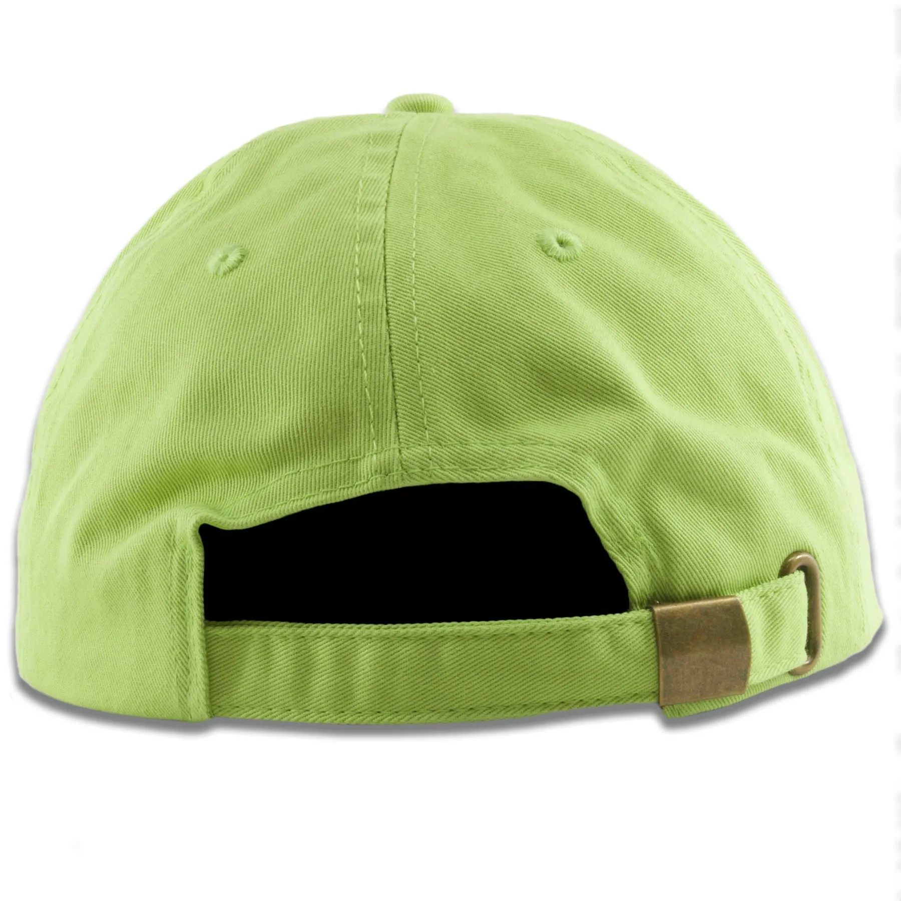 Lime Green Blank Adjustable Dad Hat