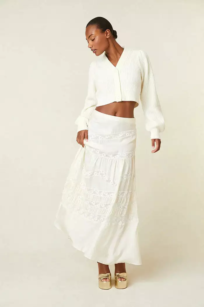 Loveshackfancy - Laia Maxi Skirt - Antique White