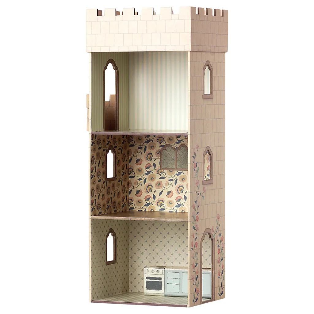 Maileg Toys Mouse Miniature Dollhouse Castle With Kitchen